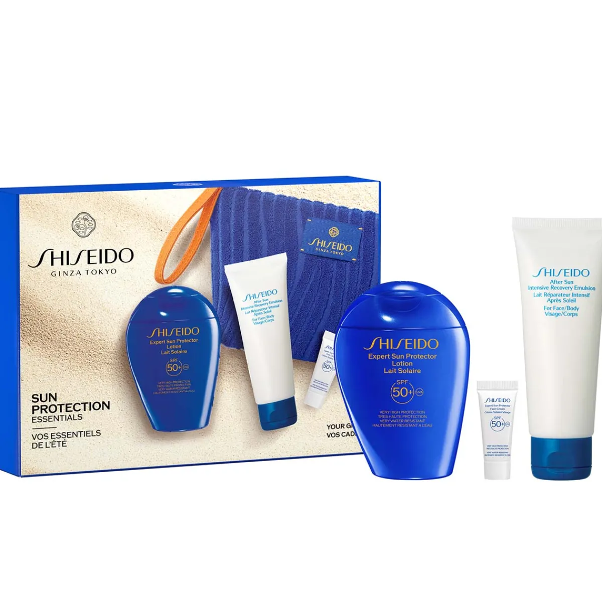 Shiseido Crème Solaire Corps|Crème Solaire Visage|- Coffret Solaire Vos Essentiels de l'Été