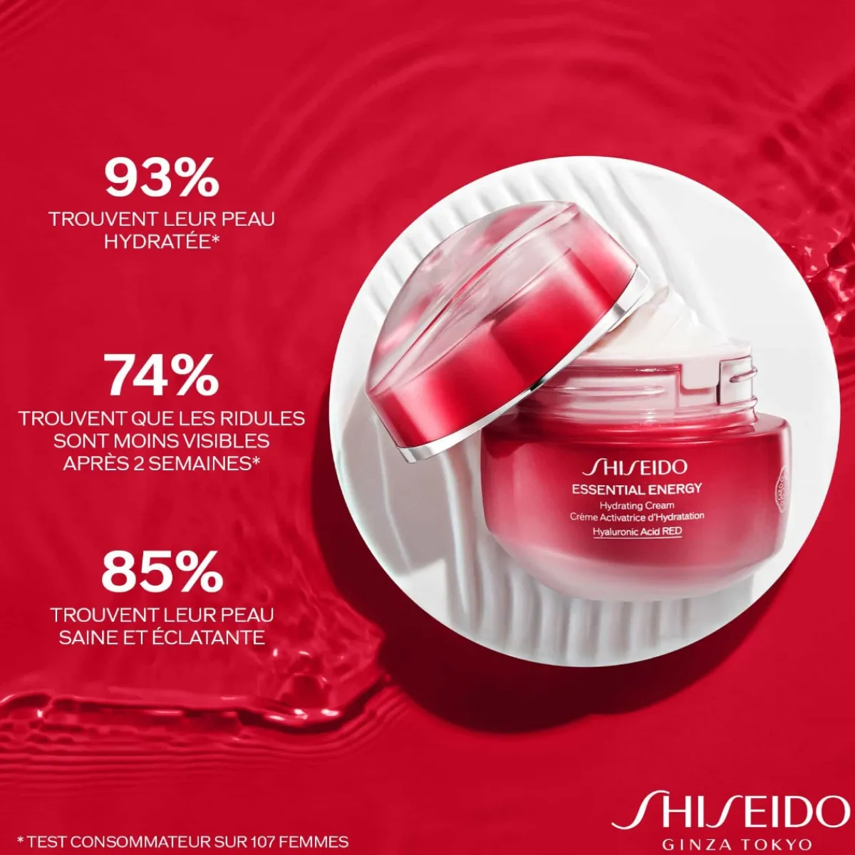 Shiseido Hydratant Visage|Crèmes De Jour|- Essential Energy 24H - Crème Jour Hydratation - 50 ml