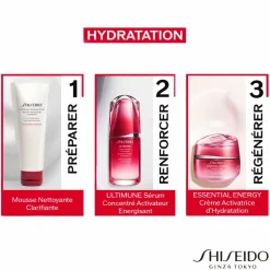 Shiseido Hydratant Visage|Recharges De Soin Visage|- Essential Energy 24H - Recharge Crème Jour Hydratation SPF20 - 50 ml