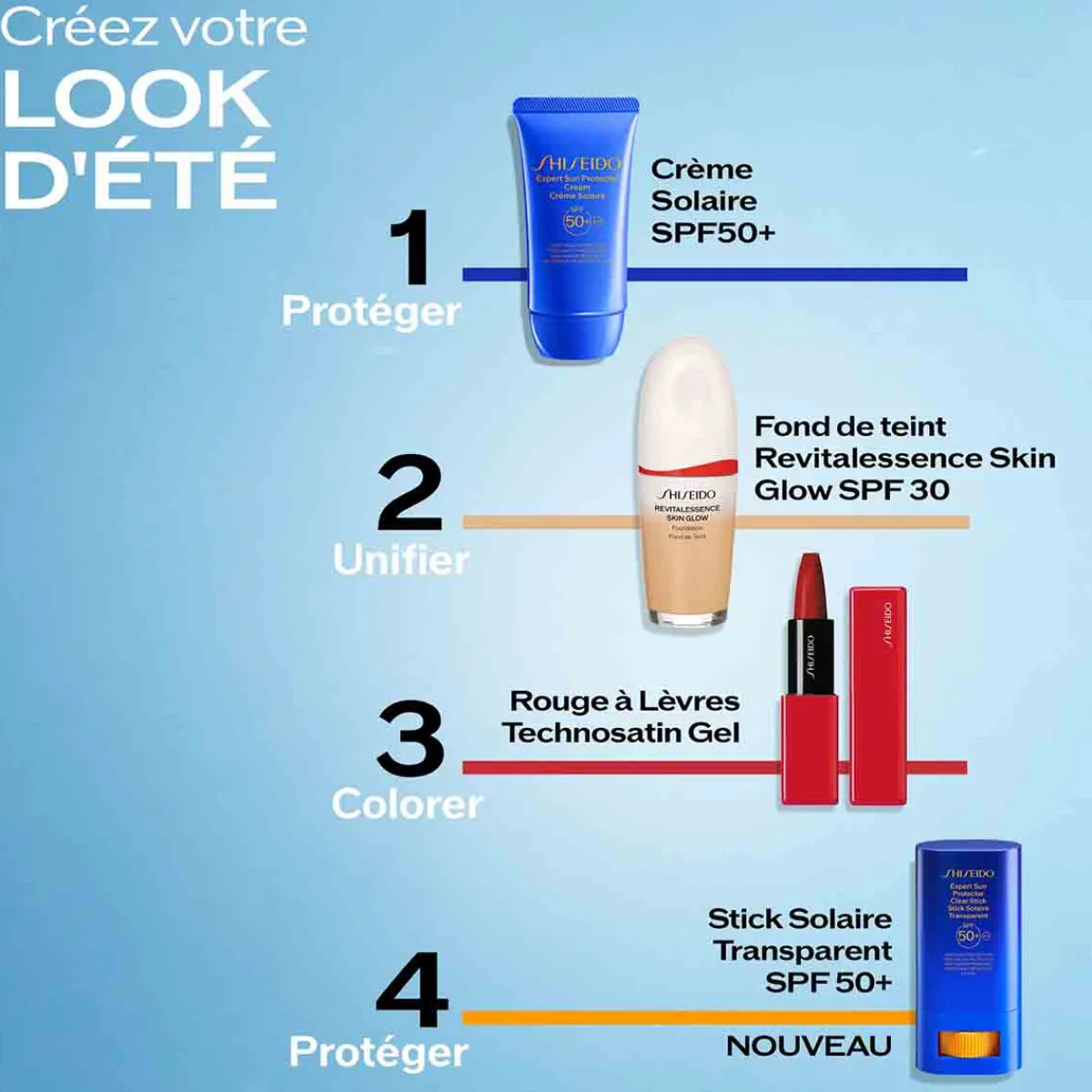 Shiseido Crème Solaire Visage|Protection Solaire|- Stick Solaire Transparent SPF 50+